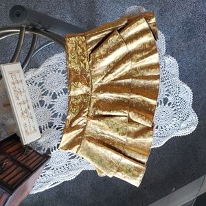 Gold Mini Skirt